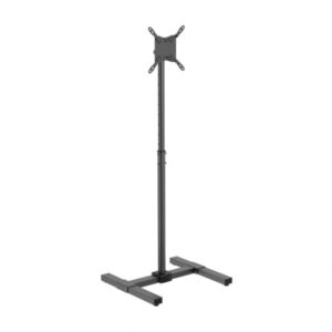 Aisens Soporte de Suelo Inclinable y Extensible para Monitor/TV de 13”-42” - Acero de Alta Resistencia - Pintura Electrostatica - Vesa Maximo 200x200mm - Carga Maxima 20Kg - Inclinacion 0º/+30º - Color Negro