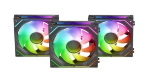 Mars Gaming MF-LINKFINITYKIT Ventiladores - Iluminacion Infinity Mirror 360° - Conexion Modular LINKFINITY - Control PWM - Caja de Control ARGB - Color Negro