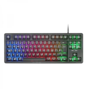 Mars Gaming MK023 Teclado Gaming - Tecnologia H-Mech RED - Iluminacion FRGB LED - Anti-Ghosting - Compatibilidad Universal - Estructura Robusta - Color Negro
