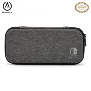 PowerA Estuche Slim para Nintendo Switch Modelo Oled, Nintendo Switch y Nintendo Switch Lite - Charcoal