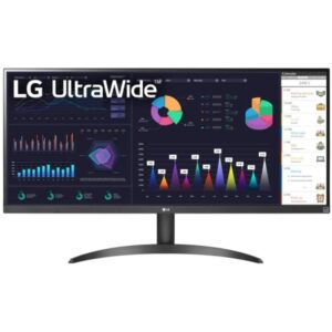 LG Ultrawide Monitor 34" LED IPS UltraWide FullHD 100Hz FreeSync - Respuesta 5ms - Angulo de Vision 178º - Ajustable en Altura - 21:9 - HDMI, DisplayPort - VESA 100x100mm