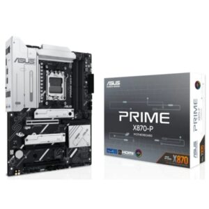 Asus Prime X870-P Placa Base AM5 - 4x DDR5, 4x M2, 2x Sata III, PCIe 4.0, 5.0, USB 2.0, 3.2, RJ-45, HDMI, DisplayPort - Factor de Forma ATX