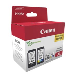 Canon PG545XL Negro + CL546 Color Pack de 2 Cartuchos de Tinta Originales  - 8286B010