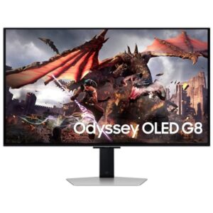Samsung Odyssey G8 Monitor 32" OLED UltraHD 4K 240Hz FreeSync Premium Pro - Respuesta 1ms - Ajustable en Altura, Giratorio e Inclinable - Angulo de Vision 178º - HDMI, DisplayPort - VESA 100x100mm