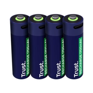 Trust Pack de 4 Pilas Recargables 1700 mAh AA