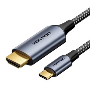Vention Cable USB-C a HDMI 4K - 1.8m - Trenzado - Color Gris