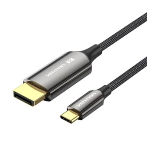 Vention Cable USB-C a DisplayPort 8K - 0.5m - Trenzado - Color Negro
