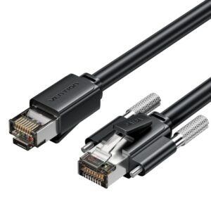 Vention Cable de Red SFTP RJ45 Cat.6 - 1m - Industrial - Ultraflexible - Color Negro