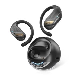 Vention OpenBeat O12 Auriculares Bluetooth 5.4 con Estuche de Carga - True Wireless - Open Ear - 7h Autonomia - Color Negro