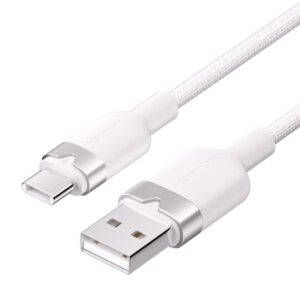 Vention Cable USB-C 2.0 a USB-A 3A 60W - 2m - Trenzado - Color Blanco