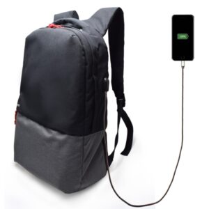 Ewent EW2529 Mochila para Portatil hasta 17" - Puerto de Carga USB - a Prueba de Agua - Color Negro