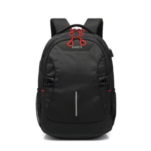 Ewent EW2526 Mochila para Portatil hasta 15" - Puerto USB - Tirantes Ajustables - color Negro