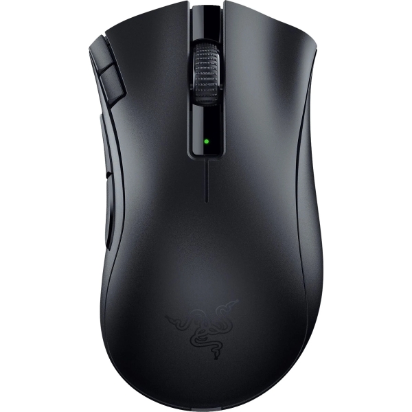 Razer DeathAdder V2 x HyperSpeed Raton Gaming Inalambrico - 2.4Ghz y Bluetooth - Sensor Optico 5G 14000ppp - 7 Botones Programables - Color Negro