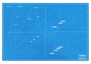 Dahle 10693 Plancha de Corte A1 60x90cm - 5 Capas con Nucleo Resistente al Corte - Lineas de Orientacion - Color Azul