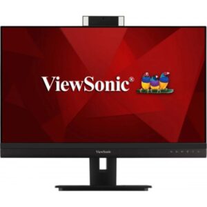 ViewSonic VG2756V-2K Monitor LED 27" IPS QHD 2K HDR - Respuesta 5ms - Altavoces 10W - Webcam - 16:9 - Ajustable en Altura, Giratorio e Inclinable - HDMI, DisplayPort, Audio, USB-C, RJ45 - Angulo de Vision 178º - VESA 100x100mm
