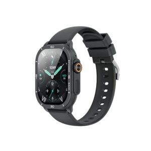 XO J12 Reloj Smartwatch Pantalla Cuadrada 2.06" AMOLED - Asistente de Voz - Control de Musica - Multideporte - Llamadas BT - IP68 - Color Negro