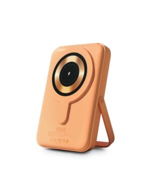 Urban Factory Magnee Power Powerbank Universal 10000mAh - Entrada USB-C - Salida USB-C, USB-A e Inalambrica - Color Albaricoque