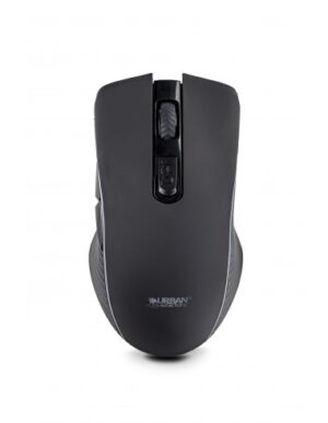 Urban Factory Onlee Raton Bluetooth 2.4Ghz - 1000-2400dpi - Bateria Recargable de 280mAh - 6 Botones - Uso Ambidiestro - Color Negro