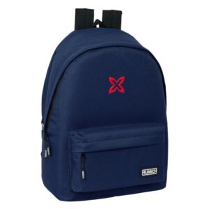 Safta Munich Basicos Mochila para Portatil 15.6" - Conector USB - 2 Compartimentos - 31x44x18cm - Color Azul Marino