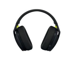 Logitech G435 Auriculares Gaming Inalambricos - Diadema Ajustable - Bluetooth LightSpeed - 2 Microfonos - Color Negro y amarillo fluorescente