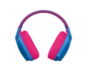 Logitech G435 Auriculares Gaming Inalambricos - Diadema Ajustable - Bluetooth LightSpeed - 2 Microfonos - Color Azul y Frambuesa