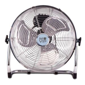 Muvip Ventilador Industrial de Suelo - 100W - 3 Velocidades - Color Plata