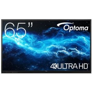 Optoma Creative Touch Serie 3 Pantalla Interactiva Tactil 65" UltraHD 4K - Tiempo de Respuesta 6ms - 20 Puntos Tactiles Simultaneos - HDMI, VGA, DisplayPort, USB-A, C, RJ-45 - Android 11