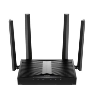 Cudy Router WiFi 7 Dual Band Gigabit BE3600 - Velocidad hasta 1000Mbps - 5 Puertos - 4 Antenas Fijas de 5dBi - Tecnologia MU-MIMO - Color Negro