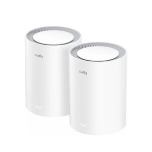 Cudy Pack de 2 Sistemas WiFi Mesh 7 Gigabit Dual Band BE3600 - Velocidad hasta 1000Mbps - 3 Puertos - Antenas Internas - Color Blanco