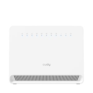 Cudy Router Gigabit WiFi 4G LTE Cat 6 AC1200 - Velocidad hasta 1000Mbps - 4 Puertos - Antenas Internas - 1 Ranura Nano SIM - Cat 6 - Color Blanco