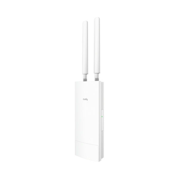 Cudy Punto de Acceso Exterior WiFi 6 Gigabit AX3000 - Velocidad hasta 1000Mbps - 1 Puerto - 2 Antenas Desmontables - Resistencia al Agua IP65 - Color Blanco