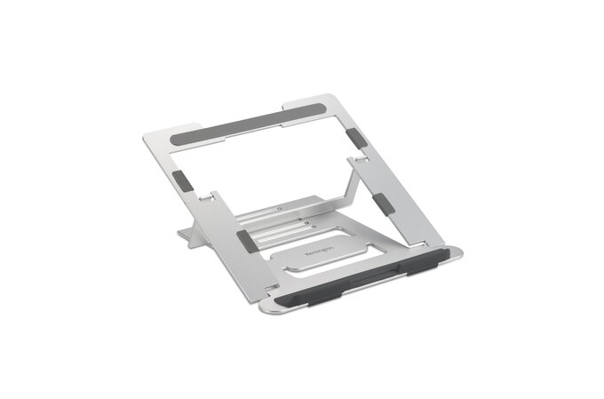 Kensington Easy Riser Soporte de Aluminio para Portatil hasta 16" - Estructura que Facilita la Ventilacion - 6 Ajustes de Altura - Fabricado en Aluminio - Base Antideslizante - Color Gris