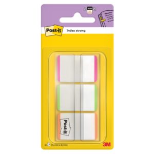 Post-It Index Dispensador con 66 Marcadores Reposicionables - Forma Rectangular - Colores Surtidos