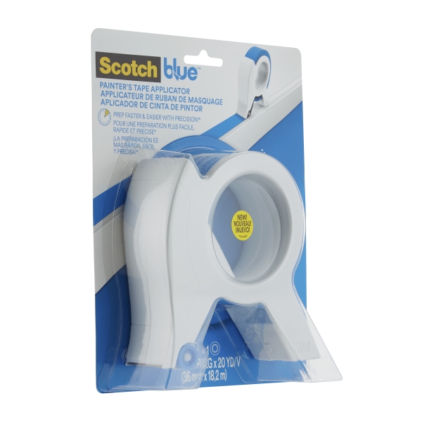 Scotchblue Dispensador de Cinta de Enmascarar - Incluye 1 Rollo de Cinta de Enmascarar - 36mm x 18.2m - Color Blanco