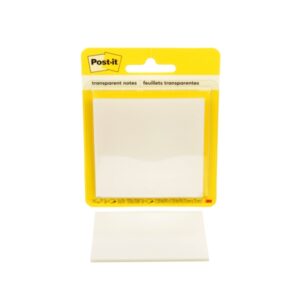 Post-It Bloc de 36 Notas Transparentes - Forma Cuadrada - 73x73mm - Color Transparente