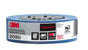 3M Cinta de Enmascarar Profesional - Multisuperficie - 36mm x 50m - 100% PEFC - Color Azul