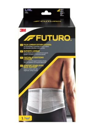 Futuro Faja Lumbar Estabilizadora - Talla L/XL (99.1 - 127cm) - Transpirable - Color Gris