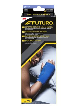 Futuro Soporte Nocturno para Brazo y Mano - Ajustable (13.3 - 22.9cm) - Transpirable - Color Azul