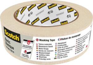 Scotch Basic Cinta de Enmascarar - 36mm x 50m - Color Blanco