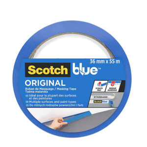 Scotchblue Expositor Dispensador de 32 Rollos de Cinta de Enmascarar - 36mm x 55m - Multisuperficie - Color Azul
