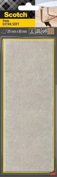 Scotch Almohadilla de Fieltro Adhesiva - Extra Suaves - 215  x 80mm - Color Beige