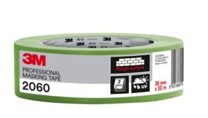 3M Cinta de Enmascarar Profesional para Superficies Rugosas - 36mm x 50m - Color Verde