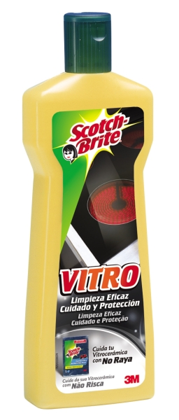 Scotch-Brite Vitro Rejuvenecedor para Placas de Vidrio - 250ml - Color Amarillo