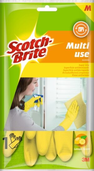 Scotch-Brite Guantes Multiuso - Medianos - 1 Par - Color Amarillo