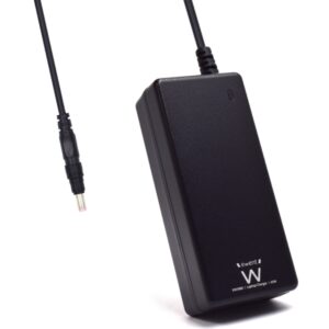 Ewent Cargador Especifico para Portatiles Toshiba, Acer, Delta - 65W de Potencia - Clavija 5.5x1.7mm - Longitud de Cable Total de 2.7m (1.5+1.2m) - Proteccion Electrica - Color Negro
