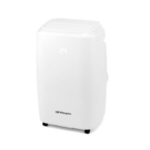 Orbegozo ADR 125 Aire Acondicionado Portatil 3000 Frigorias 1346W - Clase A - Pantalla LED - Frio, Calor, Ventilacion y Deshumidificacion - WIFI - Compatible con Asistentes de Voz - Modo Noche - Mando - Memoria - Ruedas - Color Blanco