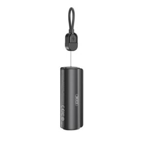 XO PR281 Mini Powerbank 5000Mah - USB-C - Linterna - Color Negro