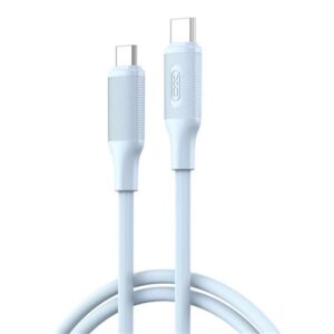 XO NBQ265B Cable USB-C Macho a USB-C Macho - 1m - 60W - Color Azul