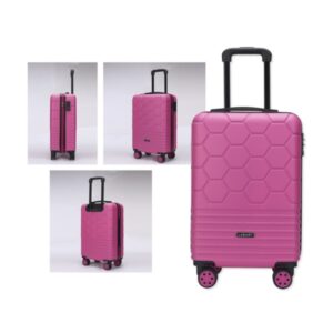 Lagart Maleta Trolley de Cabina Rigida 20” 55x34x23.5cm - Cierre TSA - Ruedas Dobles 360º - Color Fucsia