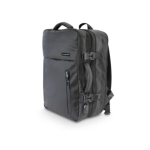 Lagart Mochila/Maletin Ejecutiva de Viaje 20L Extensible a 40L - Medidas 40x29x20cm - Poliester Oxford 900D Resistente al Agua - Asa Superior, Correas Ergonomicas - Compartimento para Portatil - Conector USB - Color Gris